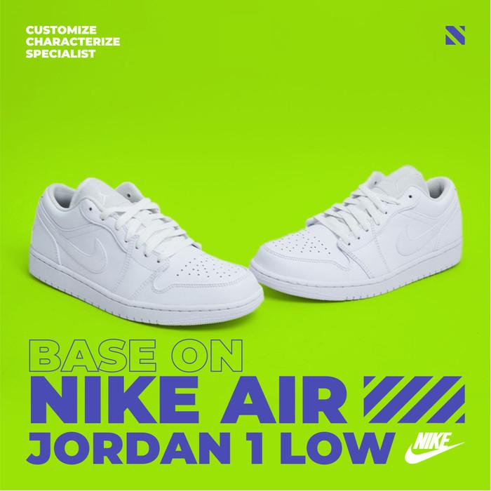 Custom Painting Sepatu Nike Air Jordan 1 Low