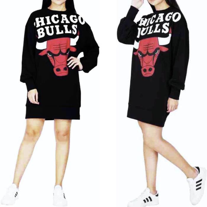 MLB NEW CHICAGO BULS SWEATSHIRT DRESS SWEATER CREWNEC