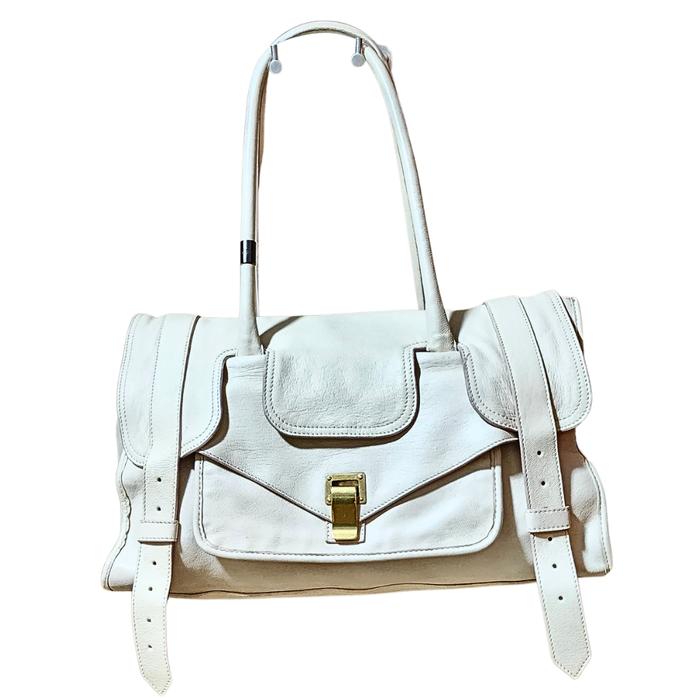Tas Wanita Proenza Schouler Broken White Leather Shoulder Bag - Preloved Original