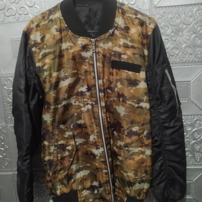 Jaket bomber military polar
