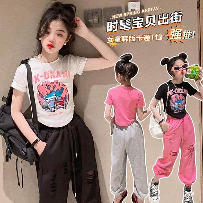 [JEWELS KIDS] BEVERLY SPORTY JOGGER SET/SETELAN FASHION ANAK KOREA IMPORT/SETELAN CELANA JOGGER ANAK