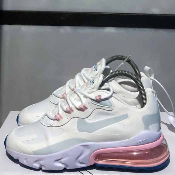 Nike Air Max 270 React Rice White Peach Blue