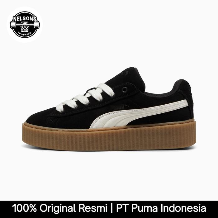 PUMA x FENTY SPORTSWEAR CREEPER PHATTY SHOES ORIGINAL UNISEX - BLACK/WARM WHITE/GUM 39640301