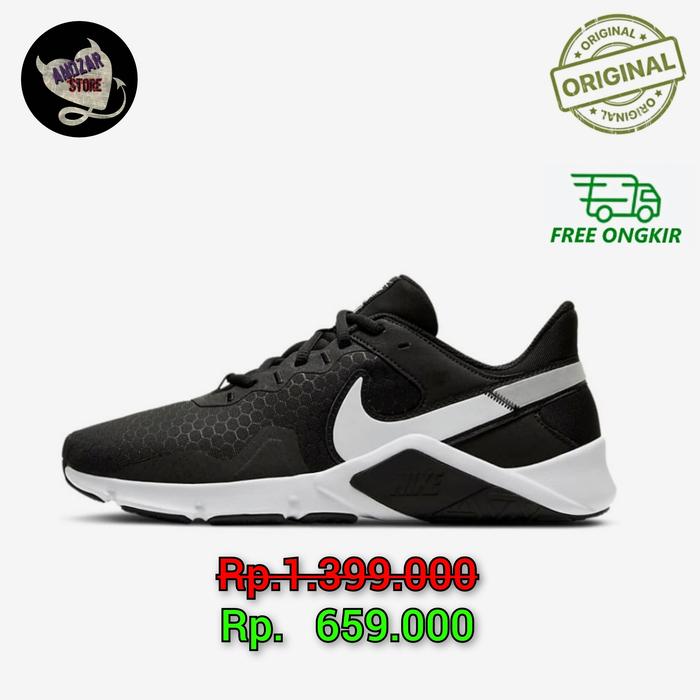 Sepatu Pria Nike Legend Essential 2 Black White Original 100% BNIB CQ9356-001