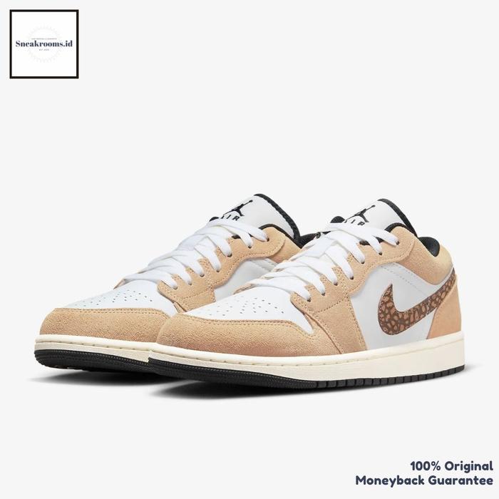 Air Jordan 1 Low SE Brown Elephant Original Resmi (100% Authentic)