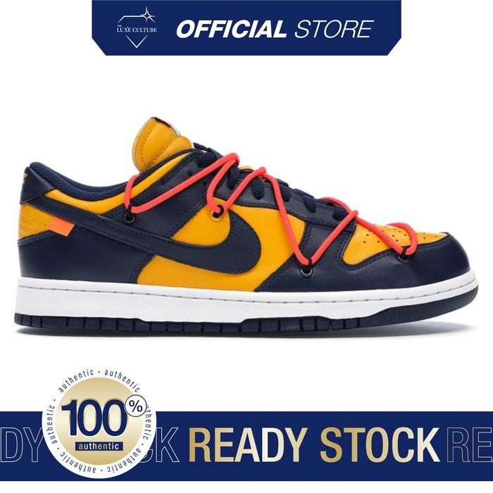 Nike SB Dunk Low x Off White Michigan (Size US 9) / Sepatu Branded Original