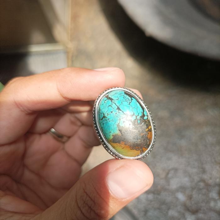 Natural batu pirus hubei/blue turqoise hubei/pirus xinjiang/asli 100%