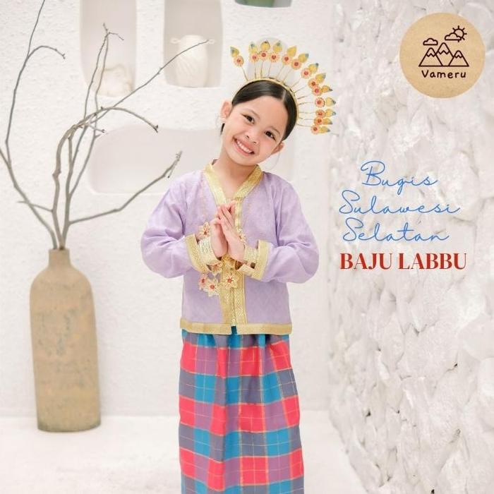 BAJU ADAT ANAK BUGIS SULAWESI BAJU LABBU BAJU BODO