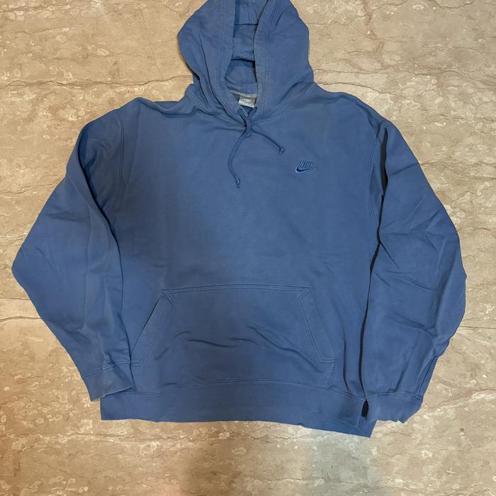Vintage y2k Nike spellout hoodie Travis Scott Baby blue version, grey tag XXL
