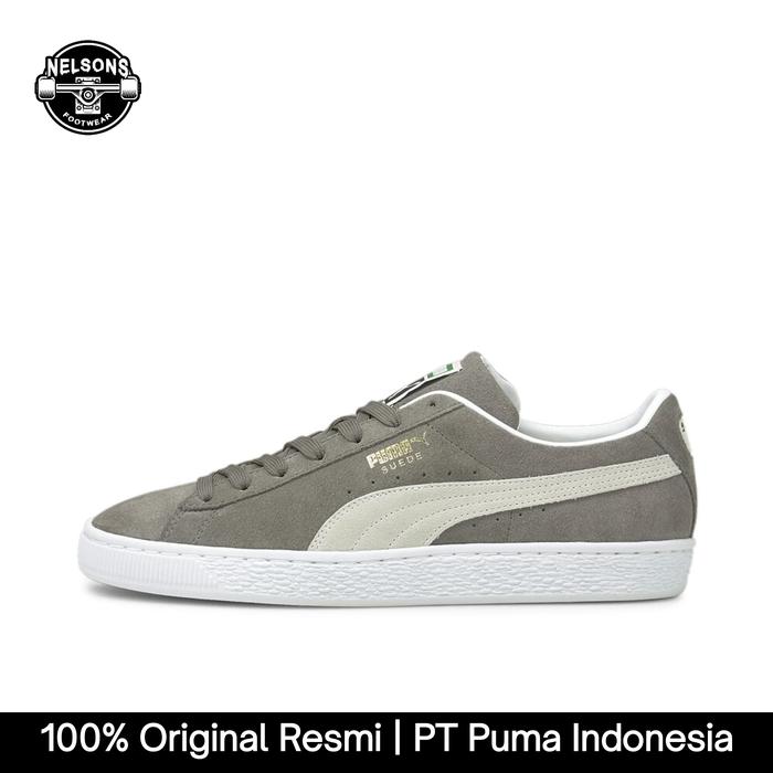 PUMA SPORTSWEAR SUEDE CLASSIC XXI SHOES ORIGINAL UNISEX - STEEL GRAY/WHITE 37491507