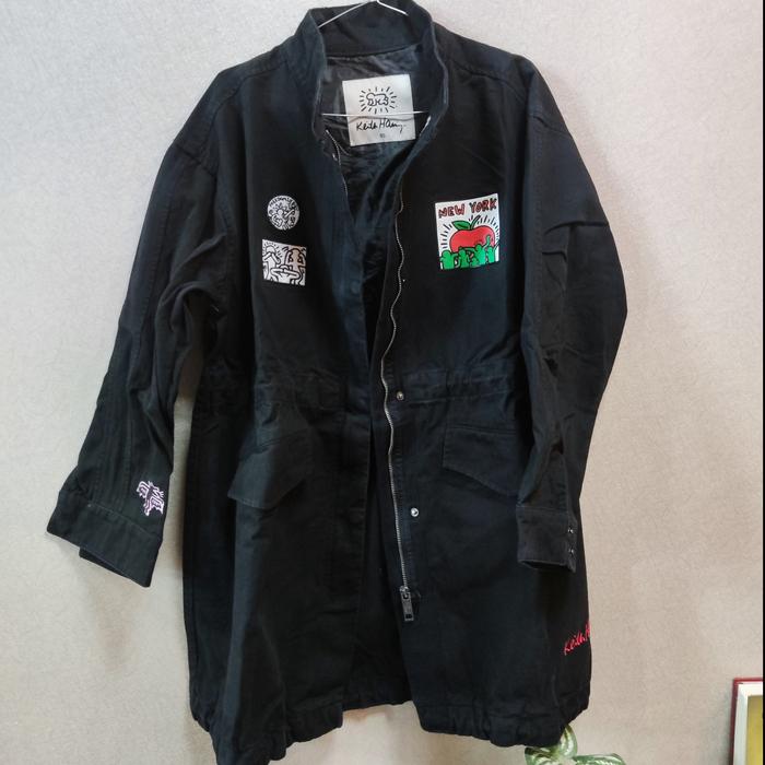 Keith Haring Jaket long denim unisex size L