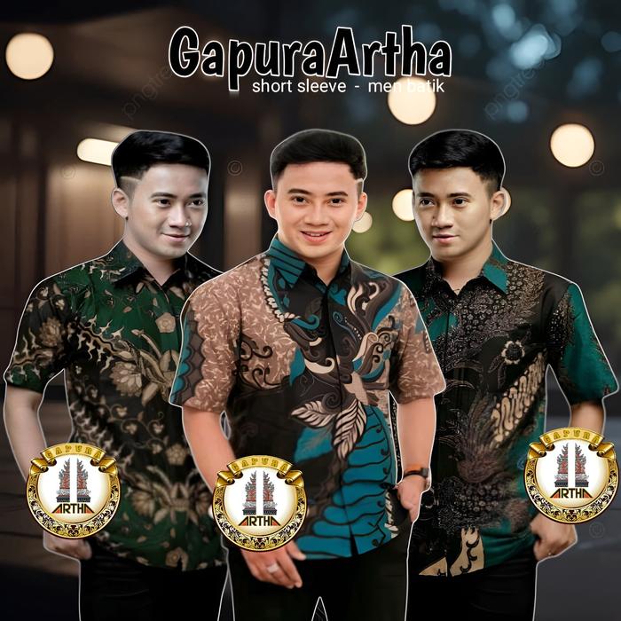 KEMEJA BATIK LENGAN PENDEK HIJAU TOSCA SIZE M L XL XXL | BATIK SERAGAM MURAH HIJAU TOSCA
