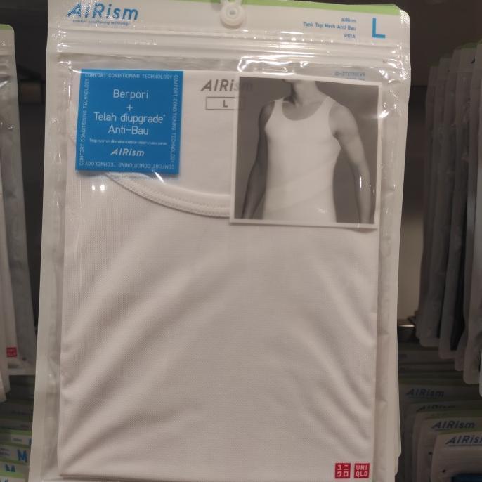 Best Seller Uniqlo Men Airism Tank Top Katun Singlet