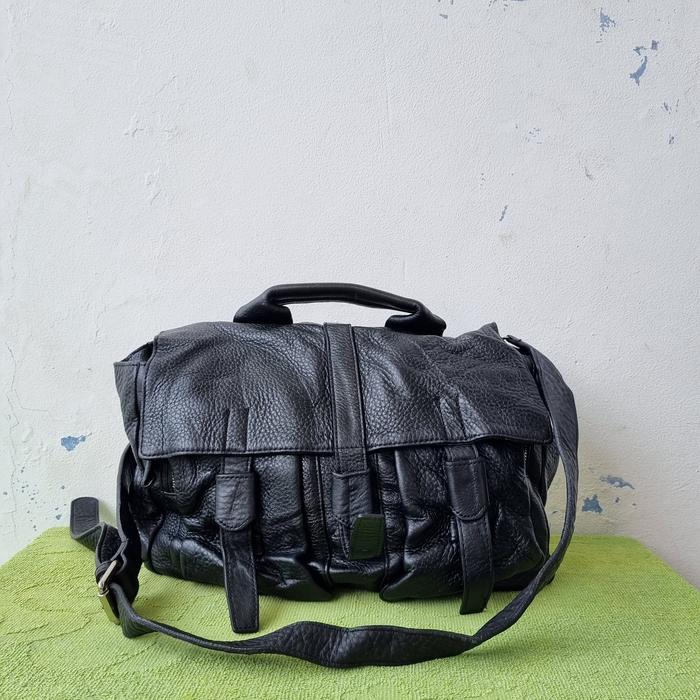 TAS SELEMPANG PRIA WANITA KULIT ASLI ENSOEN SECOND BRANDED IMPORT / TAS SLING KULIT ASLI