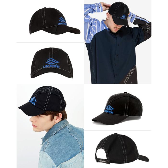 VETEMENTS x Umbro Cut Up Deconstructed Cap Baseball Hat Essentials Topi