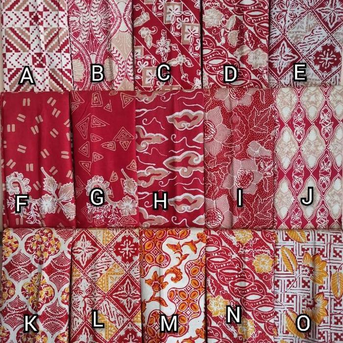 hn kain batik cap merah kombinasi batik katun original Pekalongan