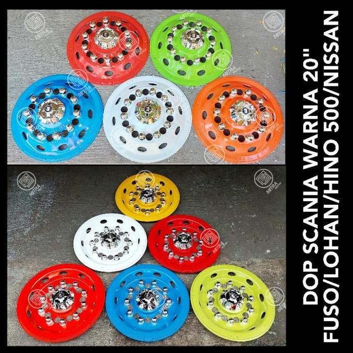 [READY] VARIASI WHEELDOP TRUCK SCANIA 20" WARNA BESI FUSO HINO 500 LOHAN GIGA TRONTON PERTAMINA DOP 