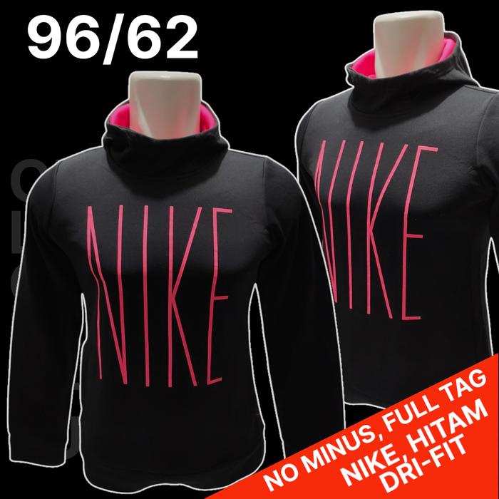 Hoodie Hitam NIKE Original/Hoodie Running NIKE Original/HD NIKE, Bekas