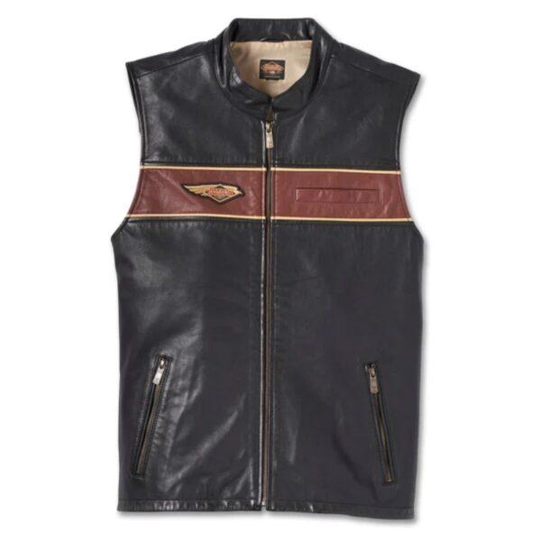 VEST LEATHER HARLEY-DAVIDSON MEN'S 120TH ANNIVERSARY | ROMPI HARLEY ORIGINAL HD GENUINE