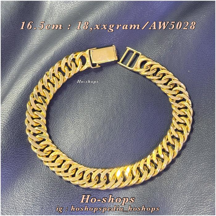 Gelang Sisik Naga ( SN ) Classic Mas Kuning Kadar 700 Asli Emas