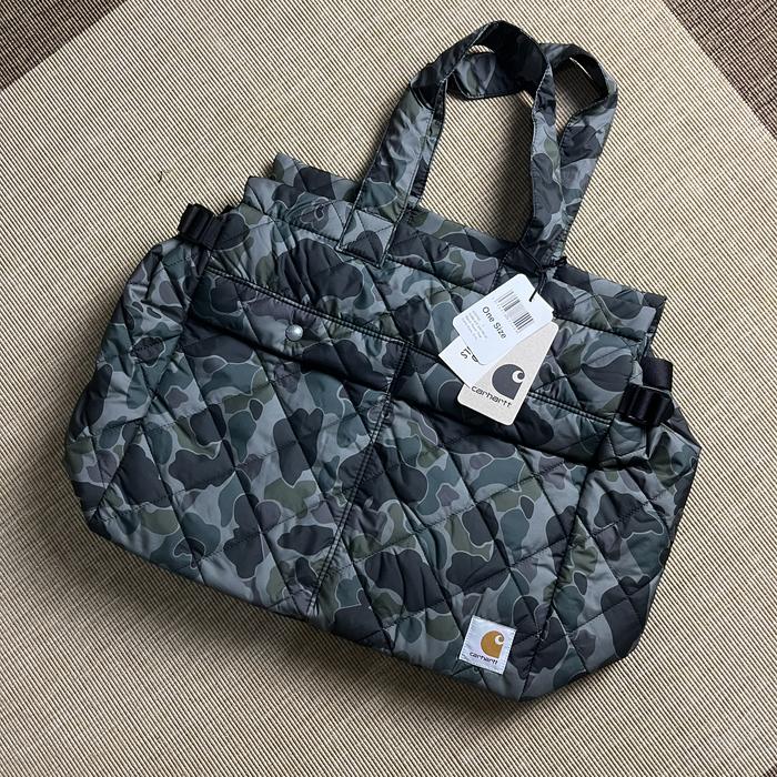 Carhartt WIP Myton Travel Tote Bag Camo Duck Grey Original