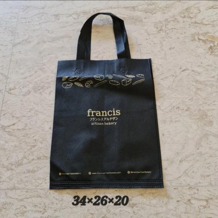 Tas Bahan Kain Tebal Spundbond Francis Artisan Bakery Totebag Tote Bag Ori