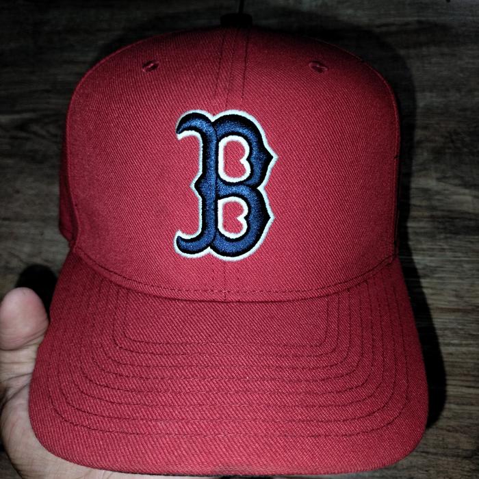Topi red sox boston Nike merah