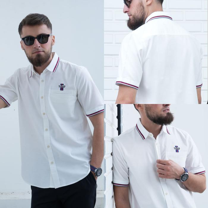 SAMASE KEMKO VETERBAND R-108P PUTIH BAJU KOKO PRIA PREMIUM MUSLIM KEMEJA