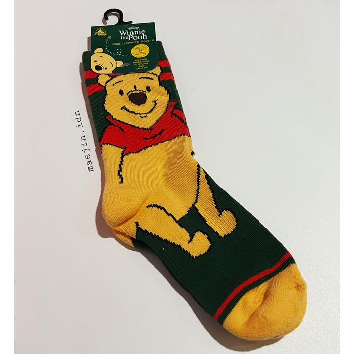 WINNIE THE POOH Socks DISNEYLAND HONGKONG Kaos Kaki Pooh Dewasa