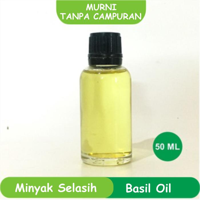 minyak selasih kemangi murni tanpa campuran basil oil pure essential oil atsiri 3ml 10ml 30ml 50ml