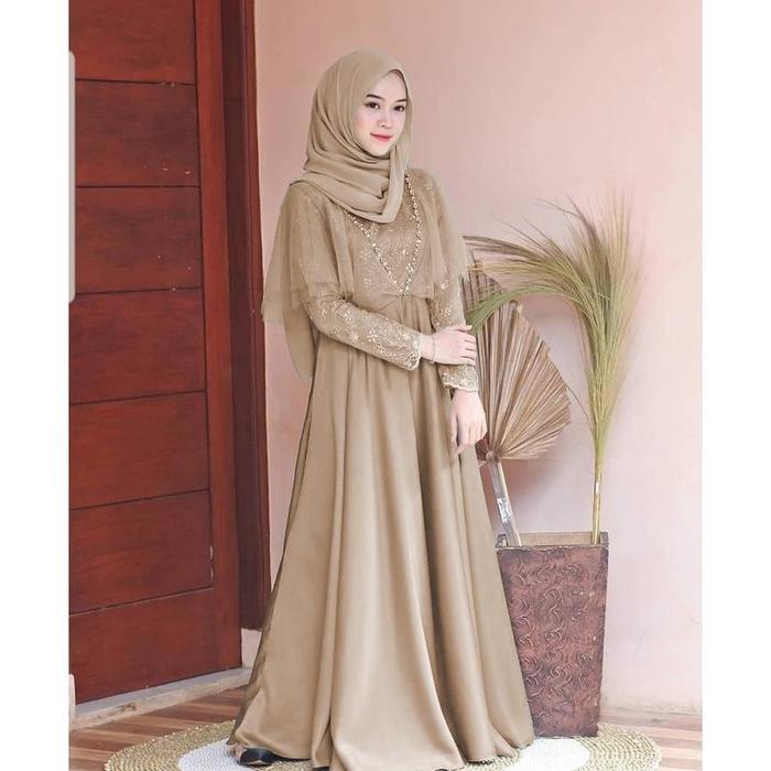 XC - Maxi Edeline / Maxi Tile Mutiara / Maxi Terbaru / Maxi Dress Edeline / Gamis Pesta