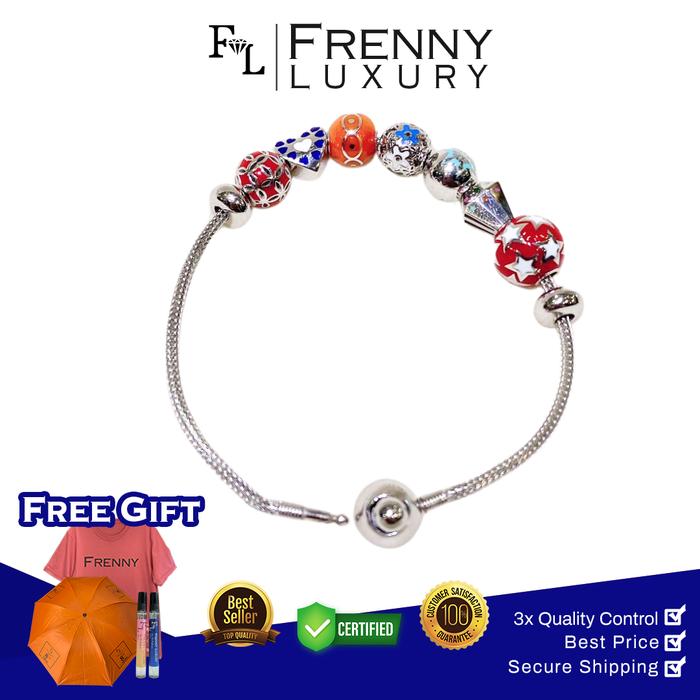 Gelang Emas White Gold Pandora Star 17K Frenny Luxury