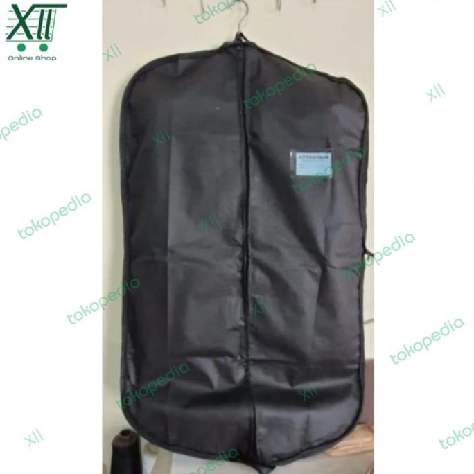 Kantong Lipat PREMiUM Cover Kain Pelindung Jas Kemeja Jaket Hitam