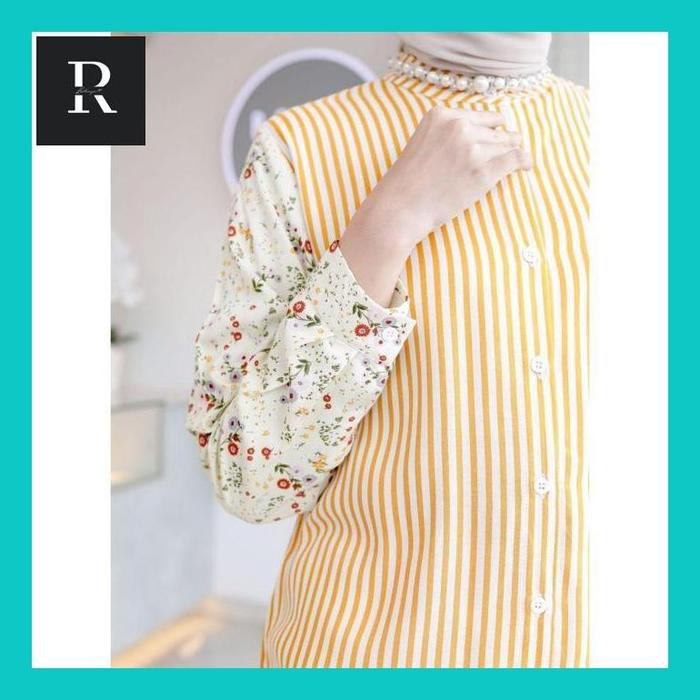 Rust_ Liora Blouse - Baju Daily - Atasan Wanita - Blouse Rayon - Kheva Mauza