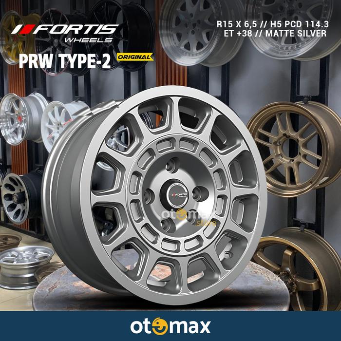 Velg Mobil Fortis PRW Type-2 Ring 15 Matte Silver