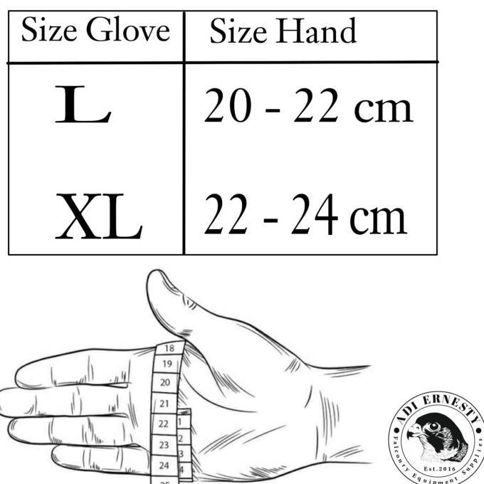Premium Falconry Glove 25 - 45 cm