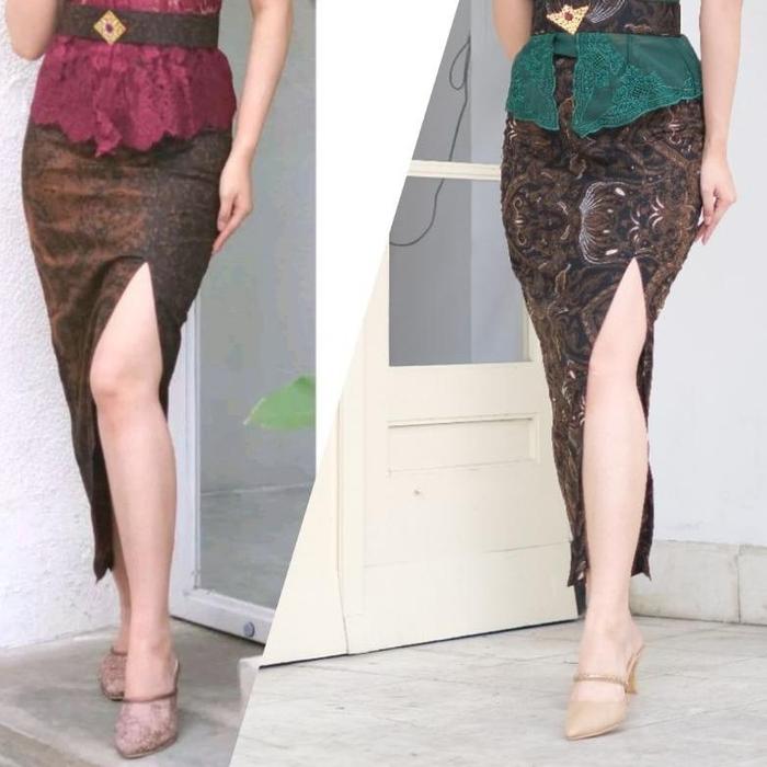 KUTSTORE ROK BELAH SAMPING BATIK MODERN || ROK SPAN