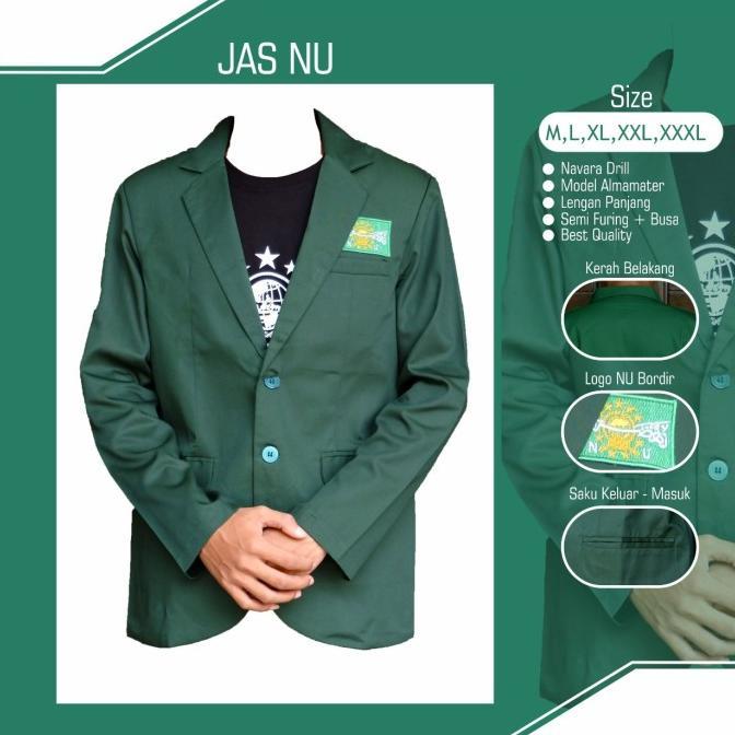 Jas Nu nahdlatul ulama hijau jaz nu hijau jas nu lengan panjang