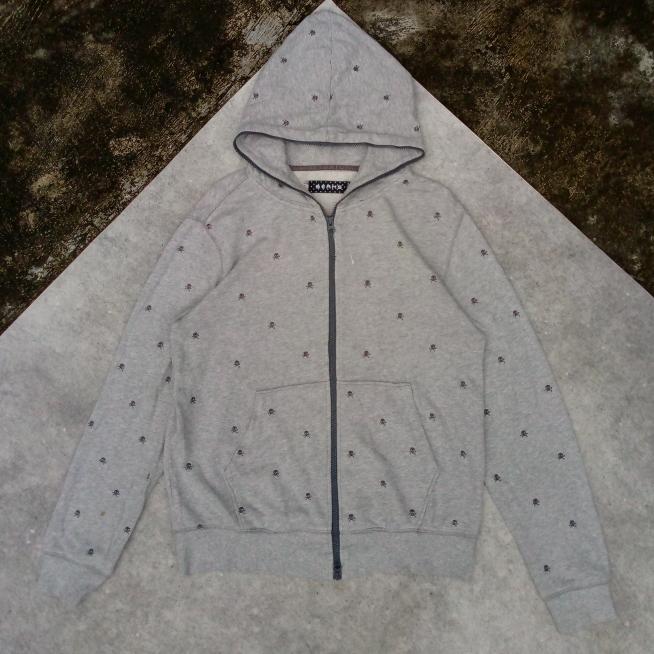 Hoodie full ziper BEAMS abu abu
