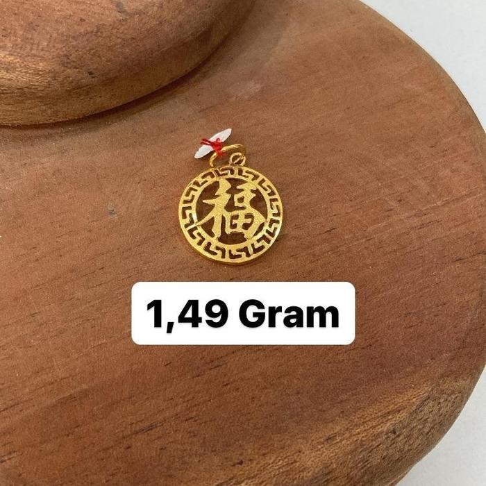 Liontin Rantai Kalung Emas 16K 1,49 Gram Liontin Mandarin