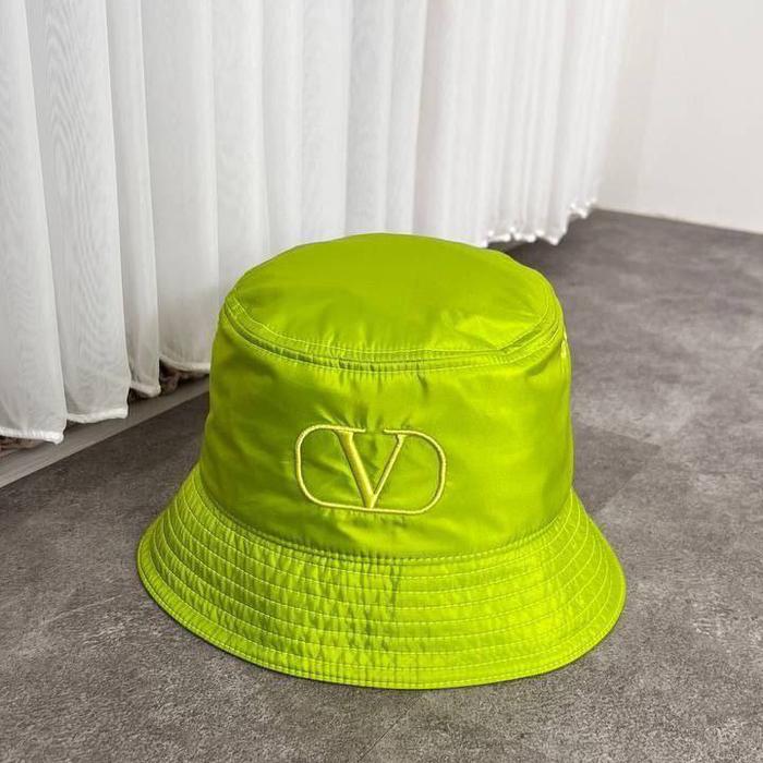 VLTN Silk V Logo Bucket Hat All Green Size 59