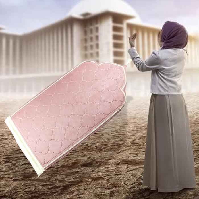 terbaru Sajadah Turki Tebal Pink / Sajadah Travel Cantik / Butik Berkualitas