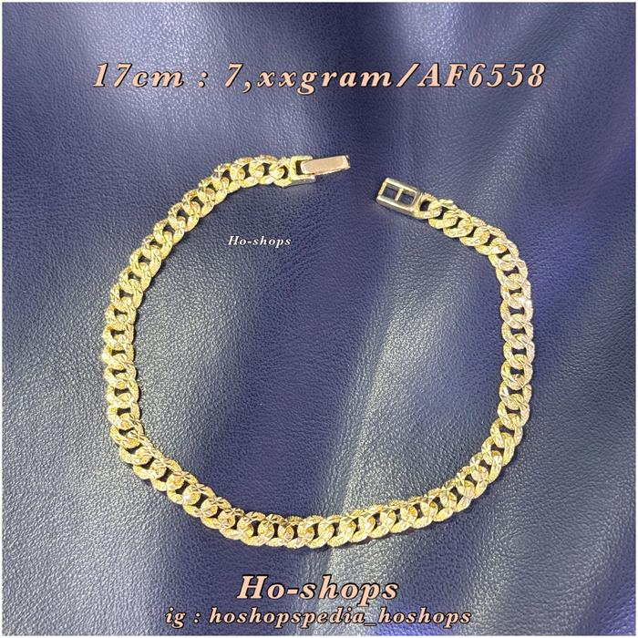Gelang sn sisik naga full mas kuning kadar 700 asli emas
