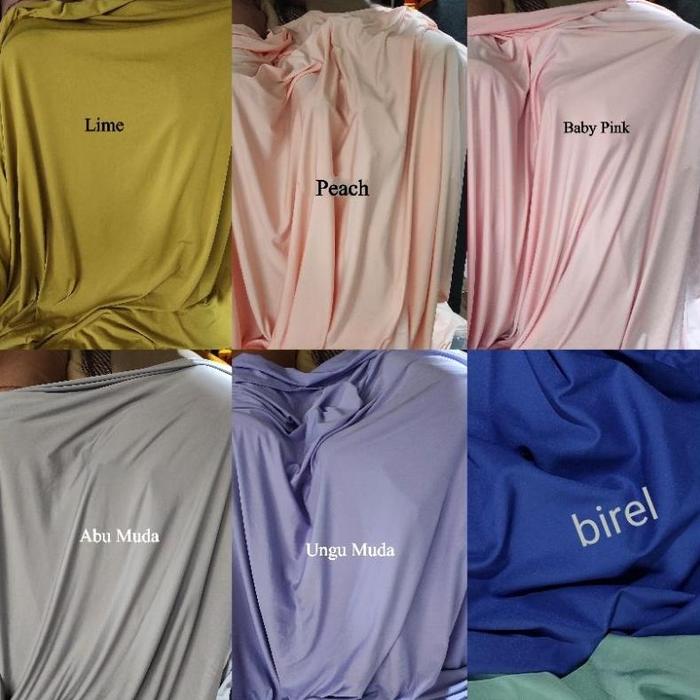 Kain JERSEY SPANDEK-Stretch ZOYA HALUS DAN LEMBUT JATUH DAN TIDAK MUDAH KUSUT PER 0.5 METER