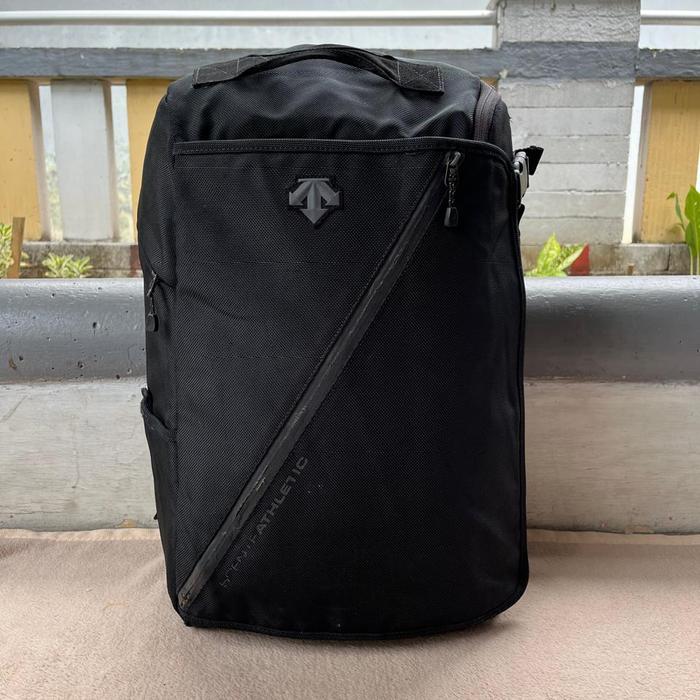 ransel tas second descente hitam koper pria wanita muat leptop untuk kerja sekolah olahraga outdoor 