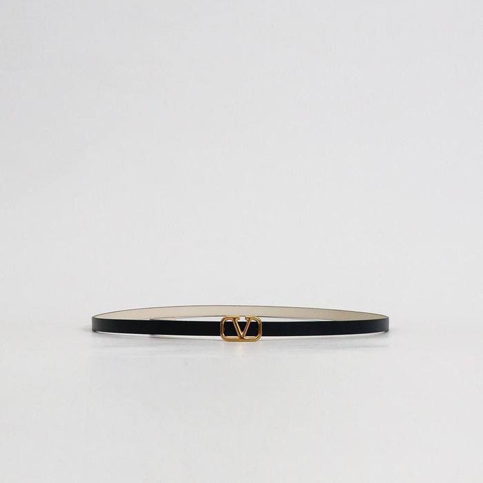 VLTN V Logo Belt 10mm Reversible Navy / Ivory