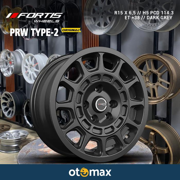 Velg Mobil Fortis PRW Type-2 Ring 15 Dark Grey