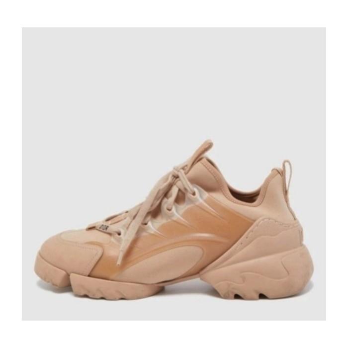 Sepatu Didior Beige D-Connect Lace Up Sneakers Shoes