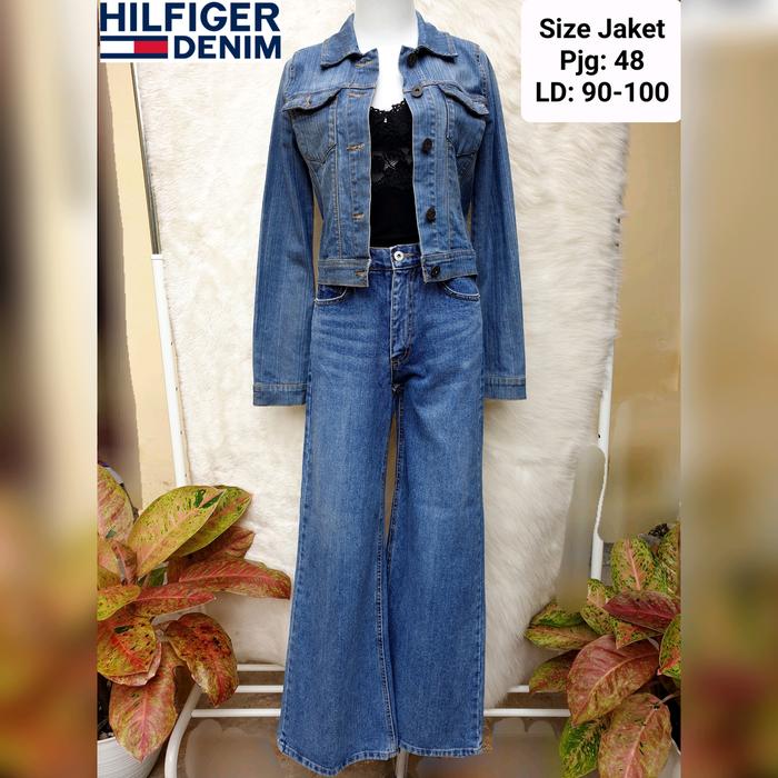 TOMMY JEANS Jaket Denim Lengan Panjang Wanita