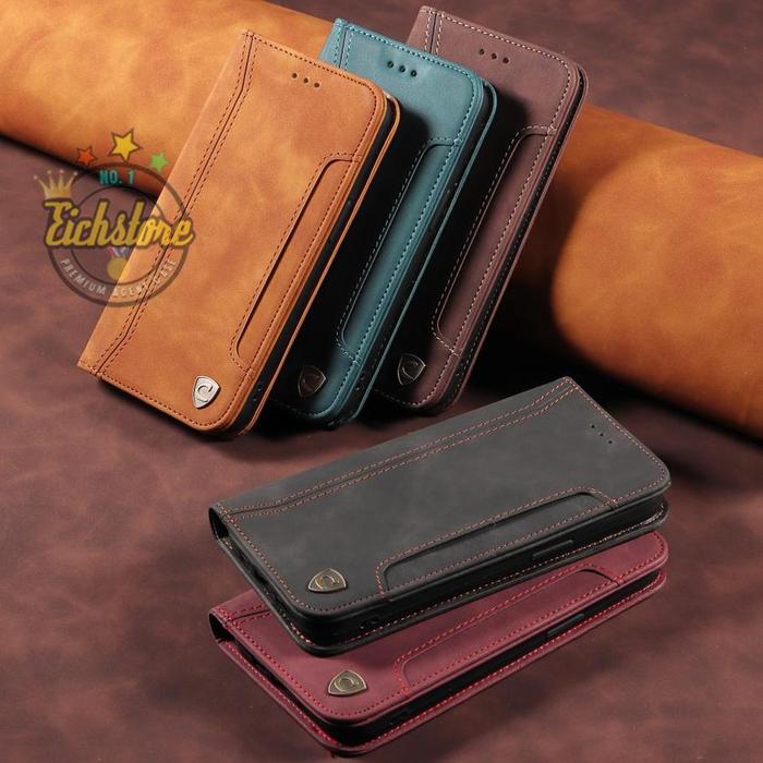 Case Super Slot Realme C15 Terbaru Premium Wallet Full 360 Degree Mewah Casing Flip Cover Auto Lock